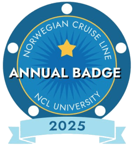 Norwegian cruise line NCL graduate annual 2025 badge
